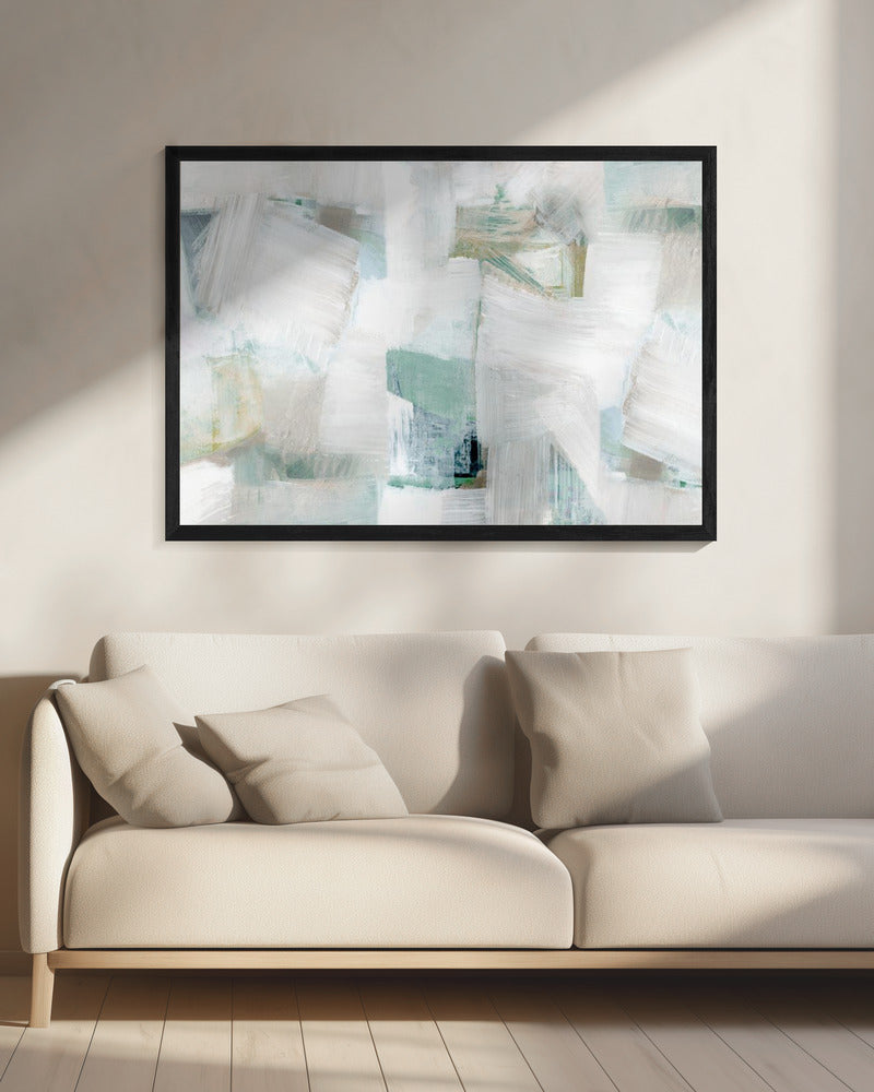 Fluisteringen van wit en blauw | Canvas