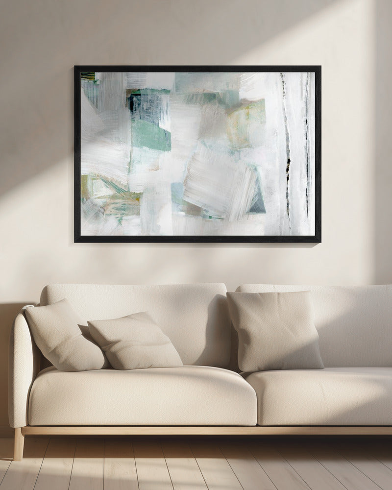 Fluisteringen van wit en blauw | Canvas
