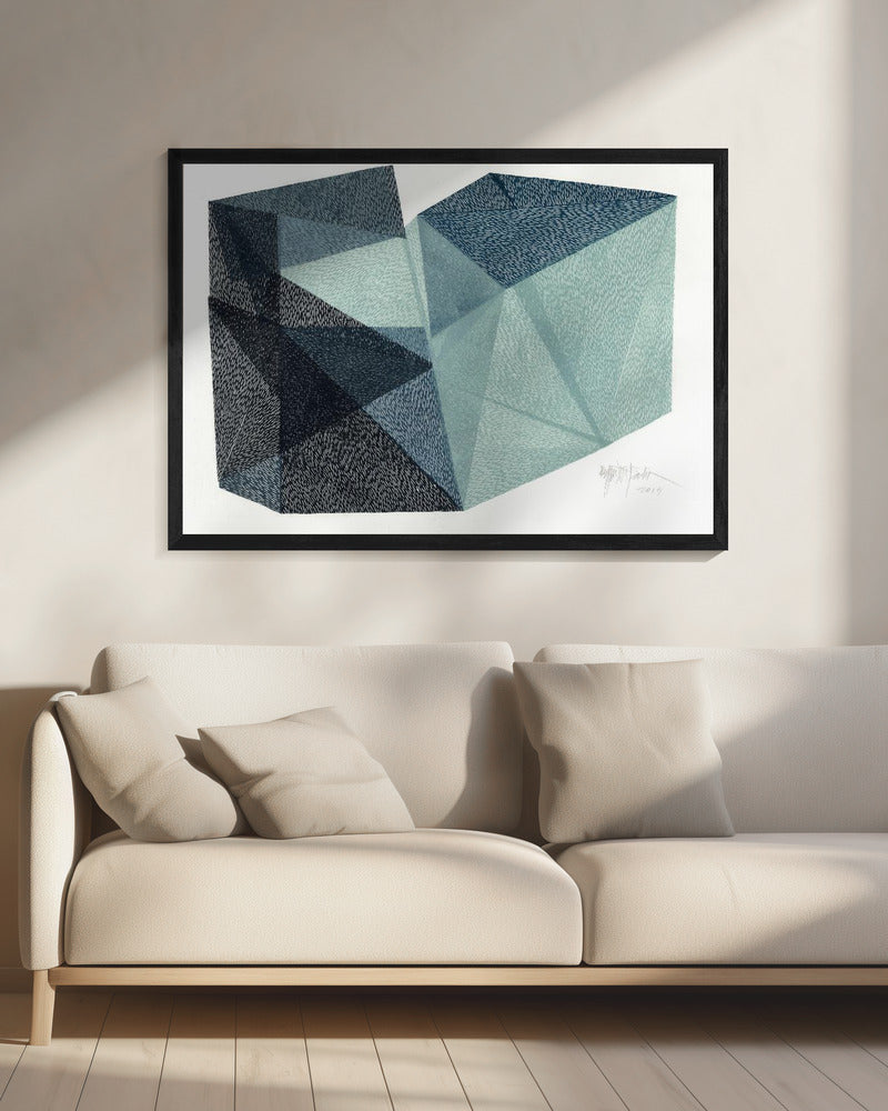 Veelhoekige vorm III. | Canvas