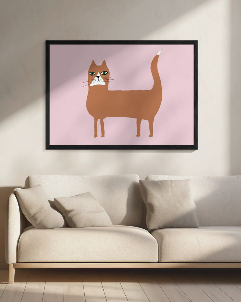 Kat gember oranje | Canvas