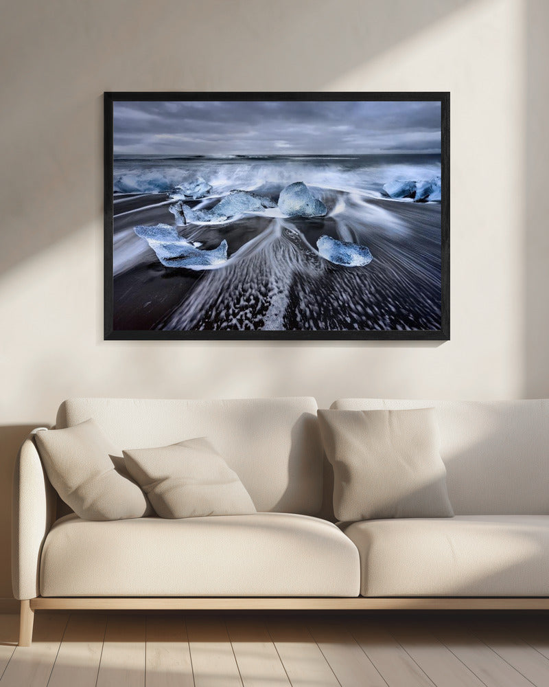 Blauwe diamanten | Canvas