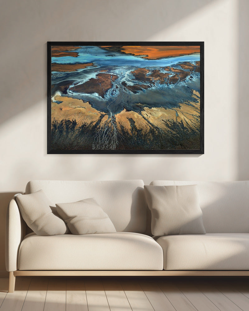 California Aerial - De woestijn van bovenaf | Canvas