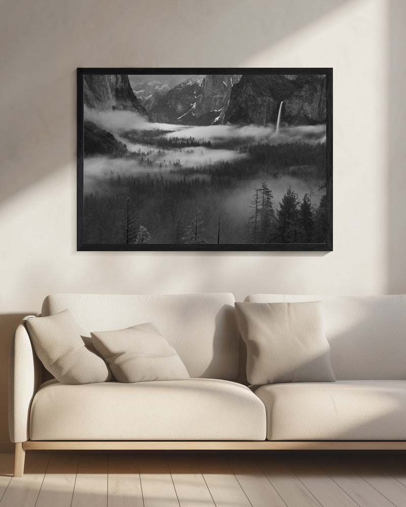 Mist drijft in Yosemite Valley | Canvas