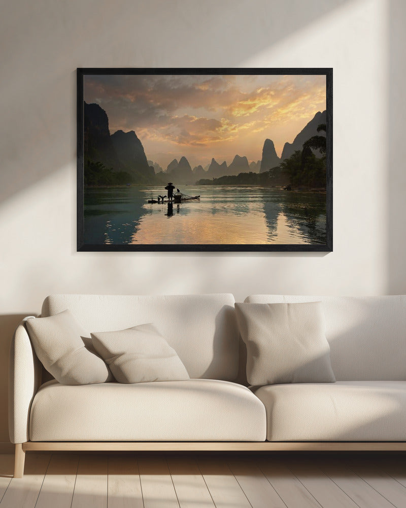 Gouden Li-rivier | Canvas