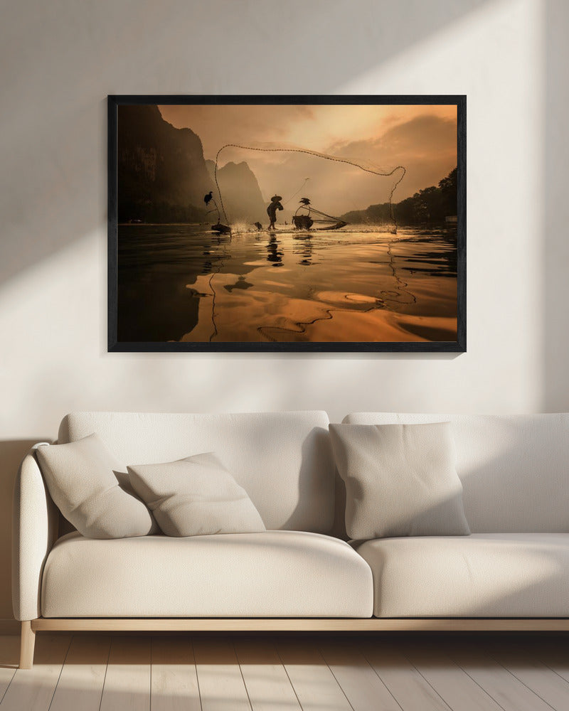 Spreid de visnetten uit | Canvas