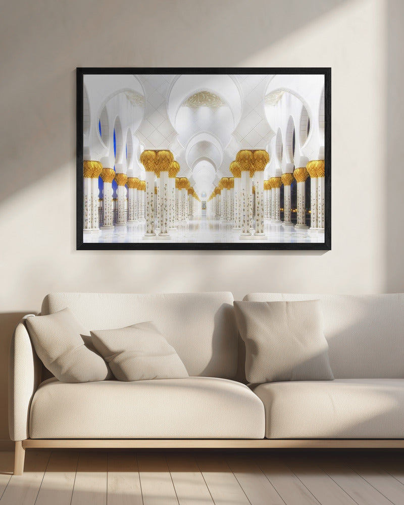 Wit en goud | Canvas