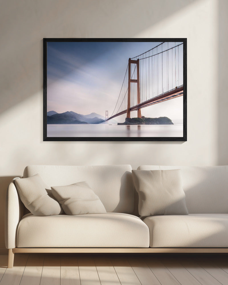 Xihou-brug en maanbaai | Canvas