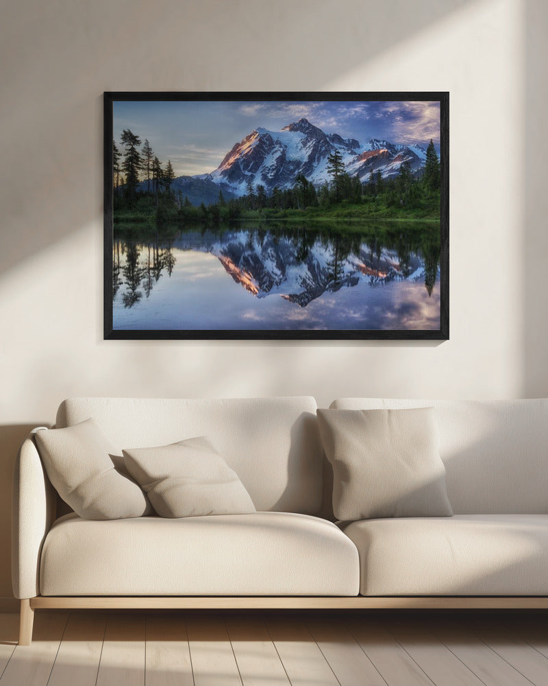 Zonsopgang op de berg Shuksan | Canvas