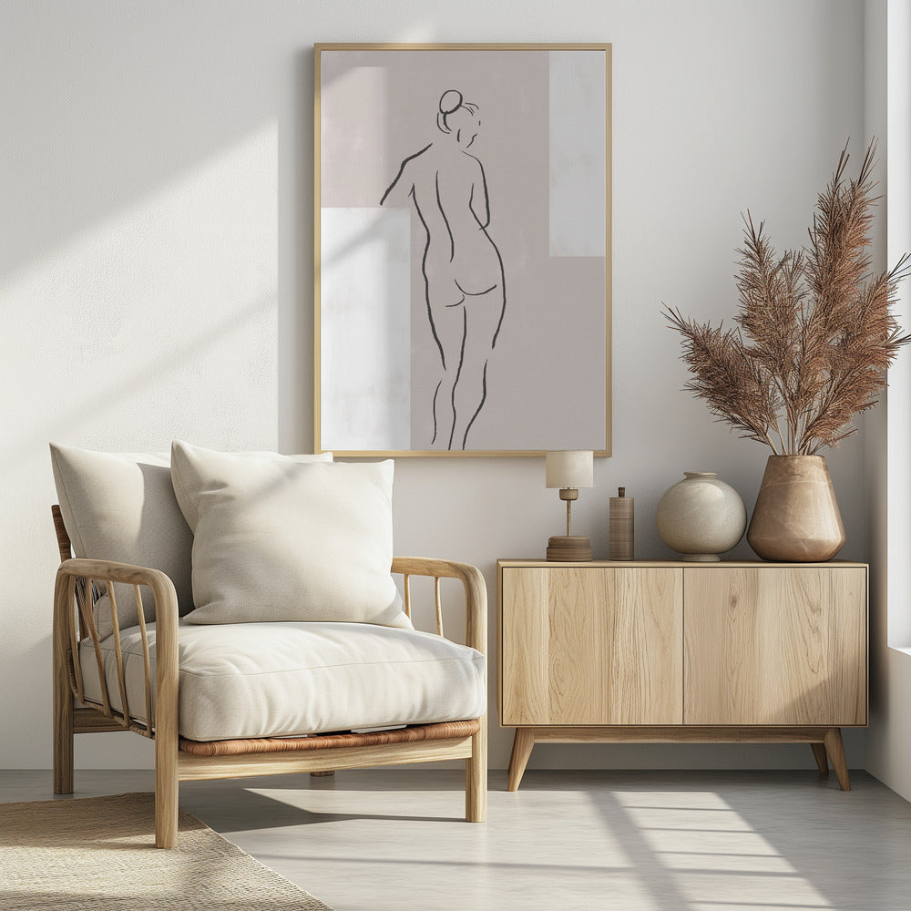 Vrouw in studio | Poster