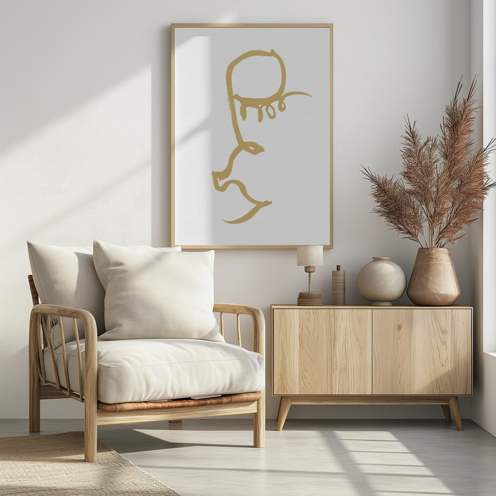 Half Face Gold | Poster