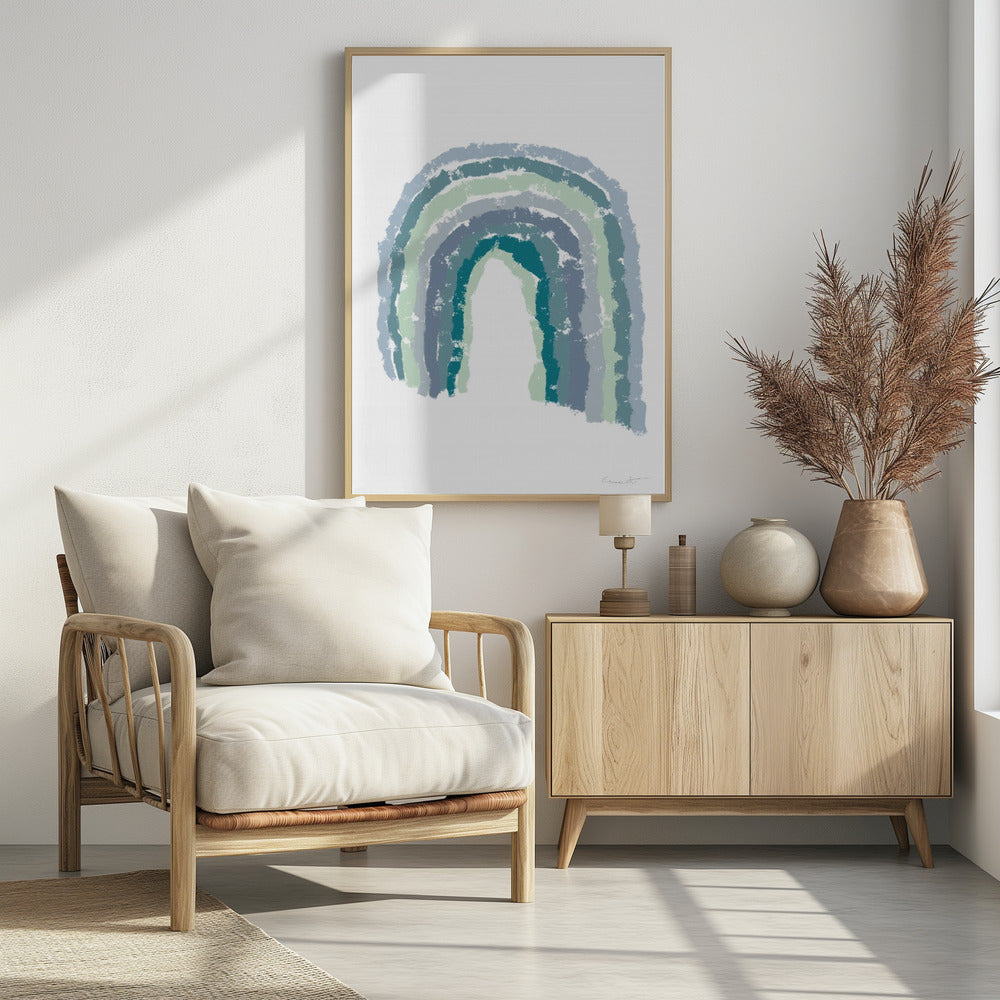 Regenboogblauw | Poster