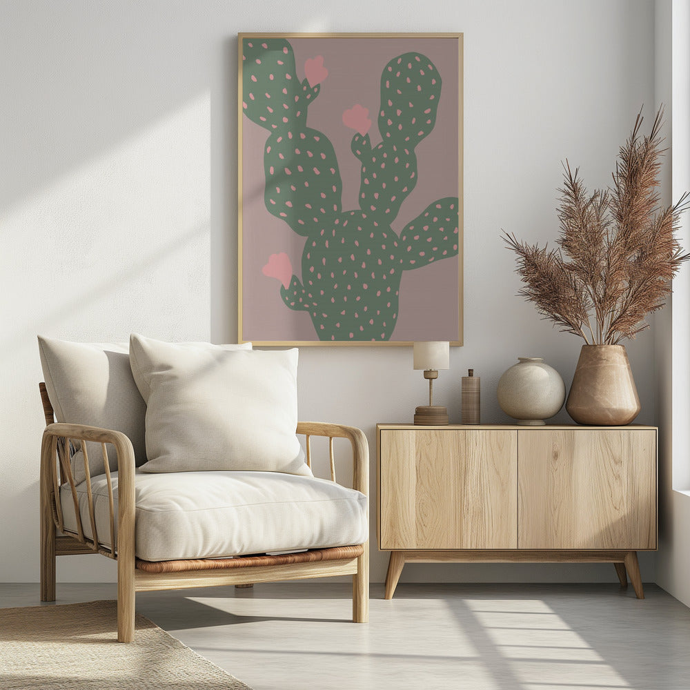 Groene Cactus | Poster