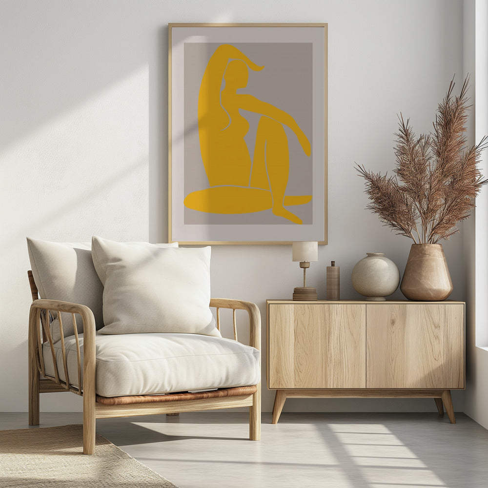 Gele Figuur | Poster