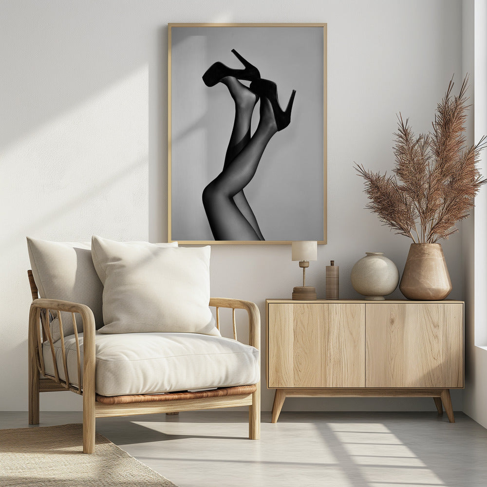 Fluwelen pumps | Poster