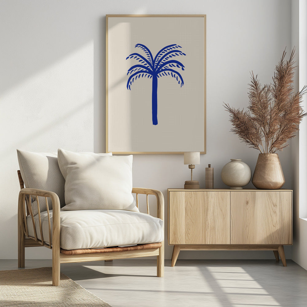 Blauwe Palm | Poster