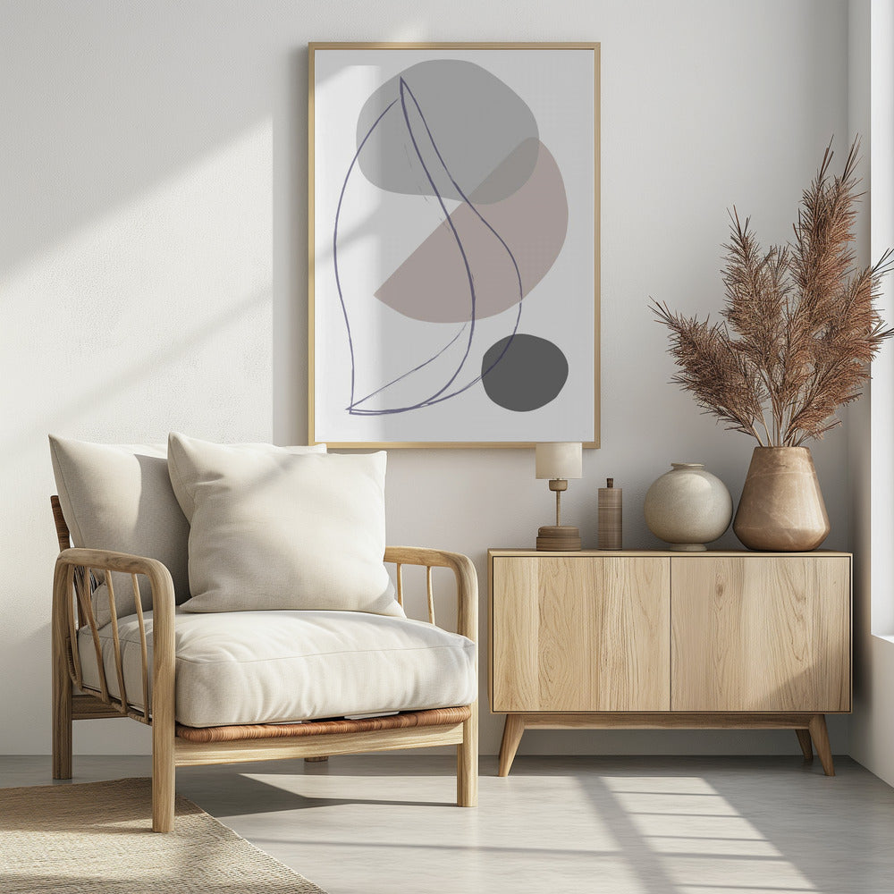 Nieuwe vormen Beige 01 | Poster