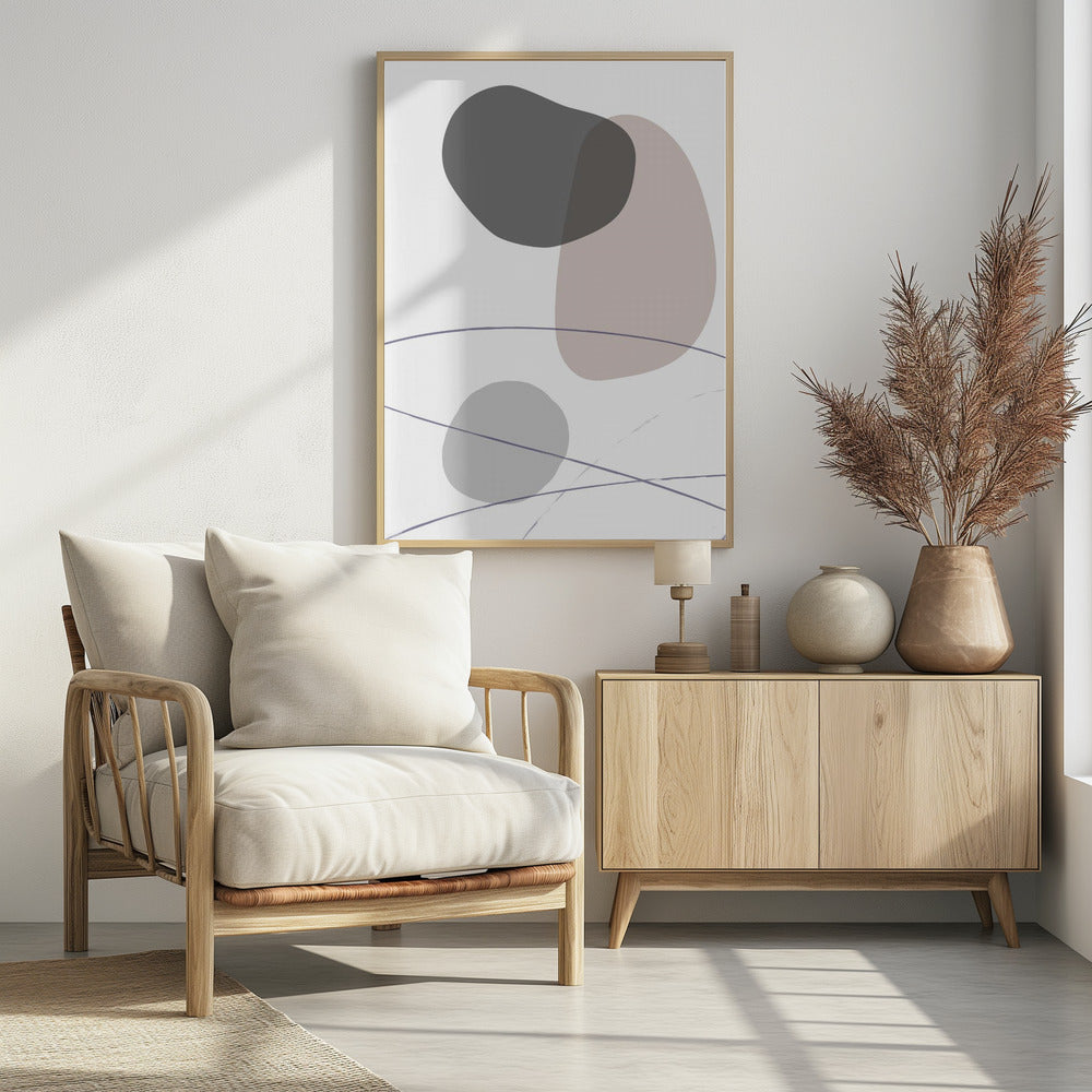Nieuwe vormen Beige 03 | Poster