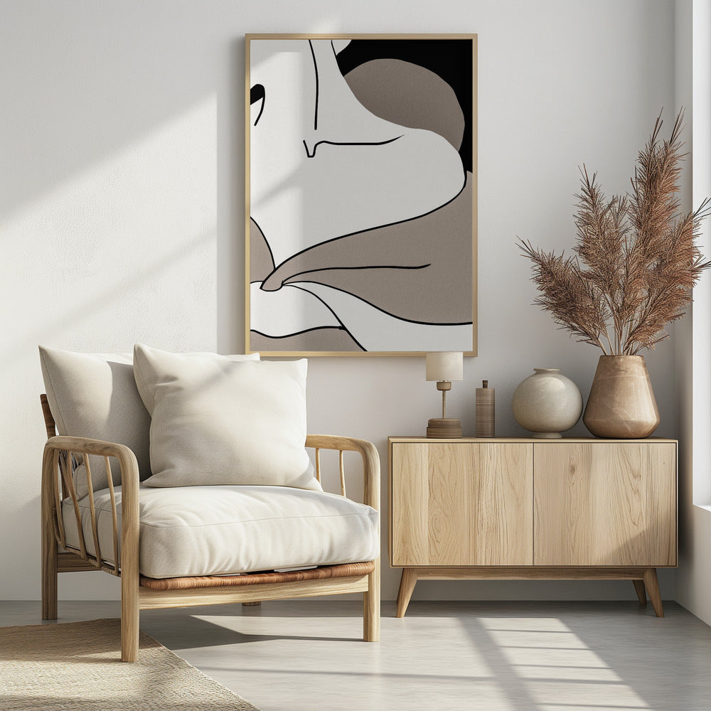 matisse_schouder_vector_002_Zwart | Poster