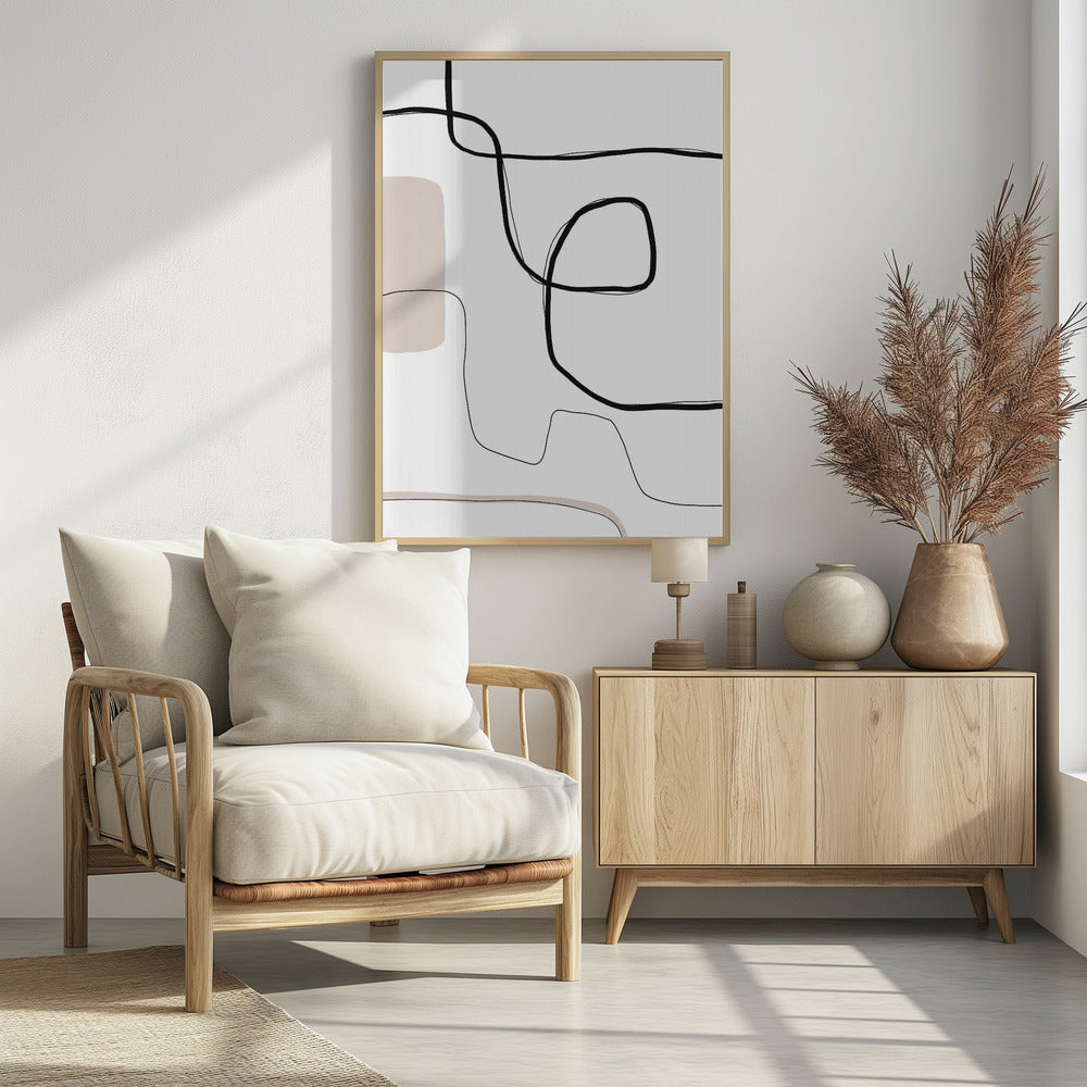 Curven en lijnen | Poster