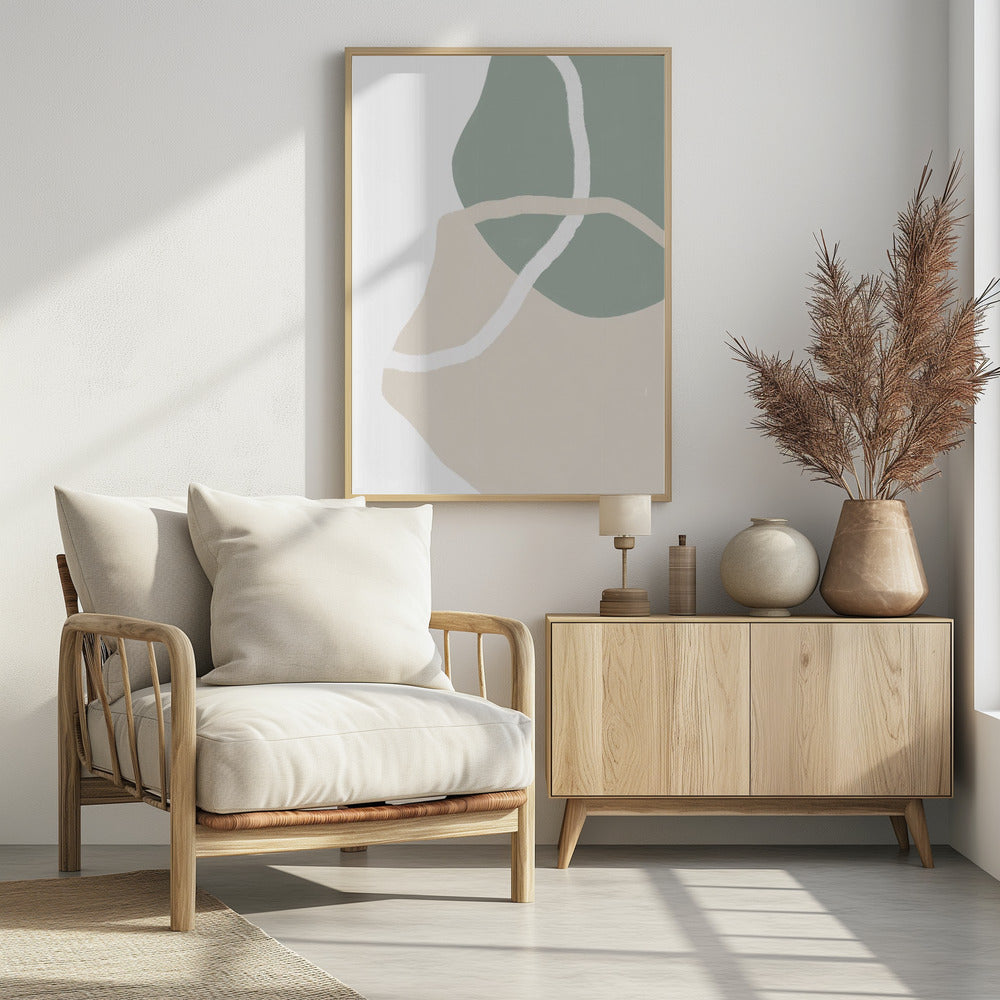 Abstracte aardstroom | Poster