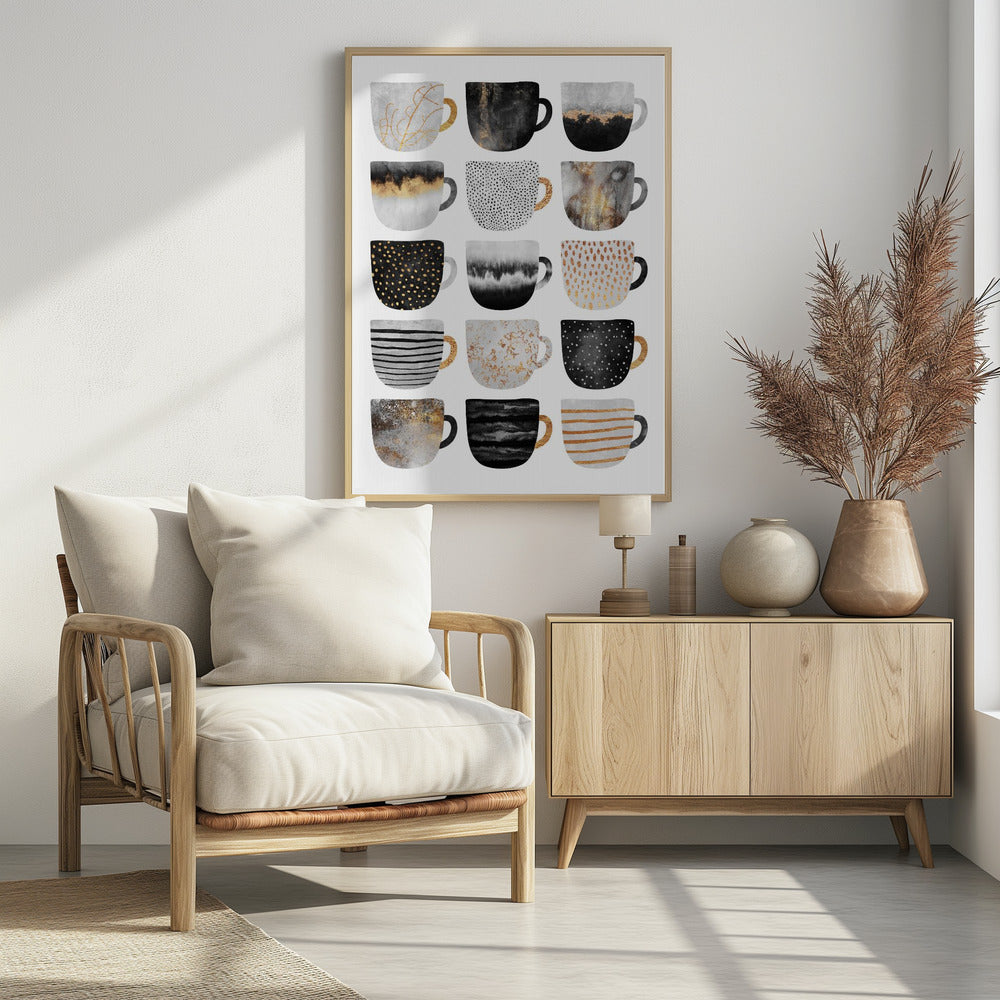 Mooie koffiekopjes | Poster