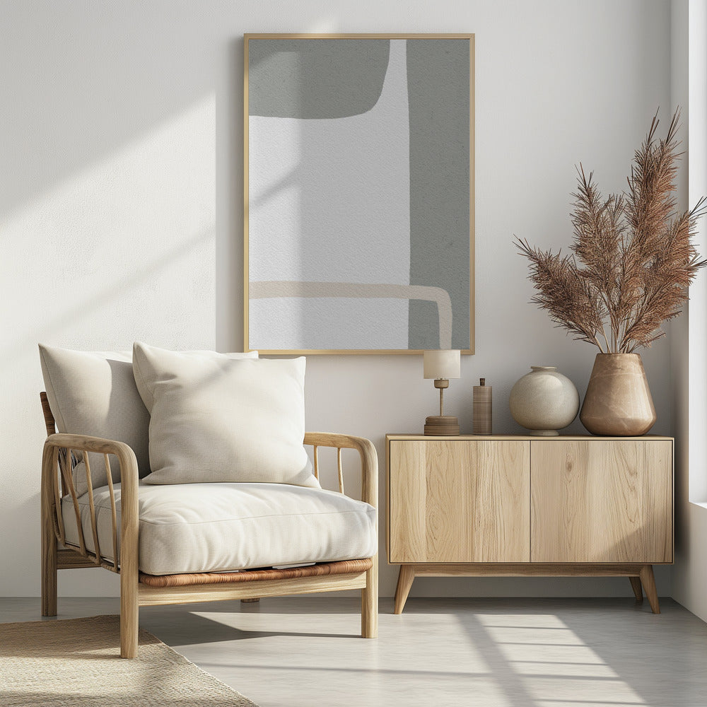 Abstract ontwerp met gedempte tinten | Poster
