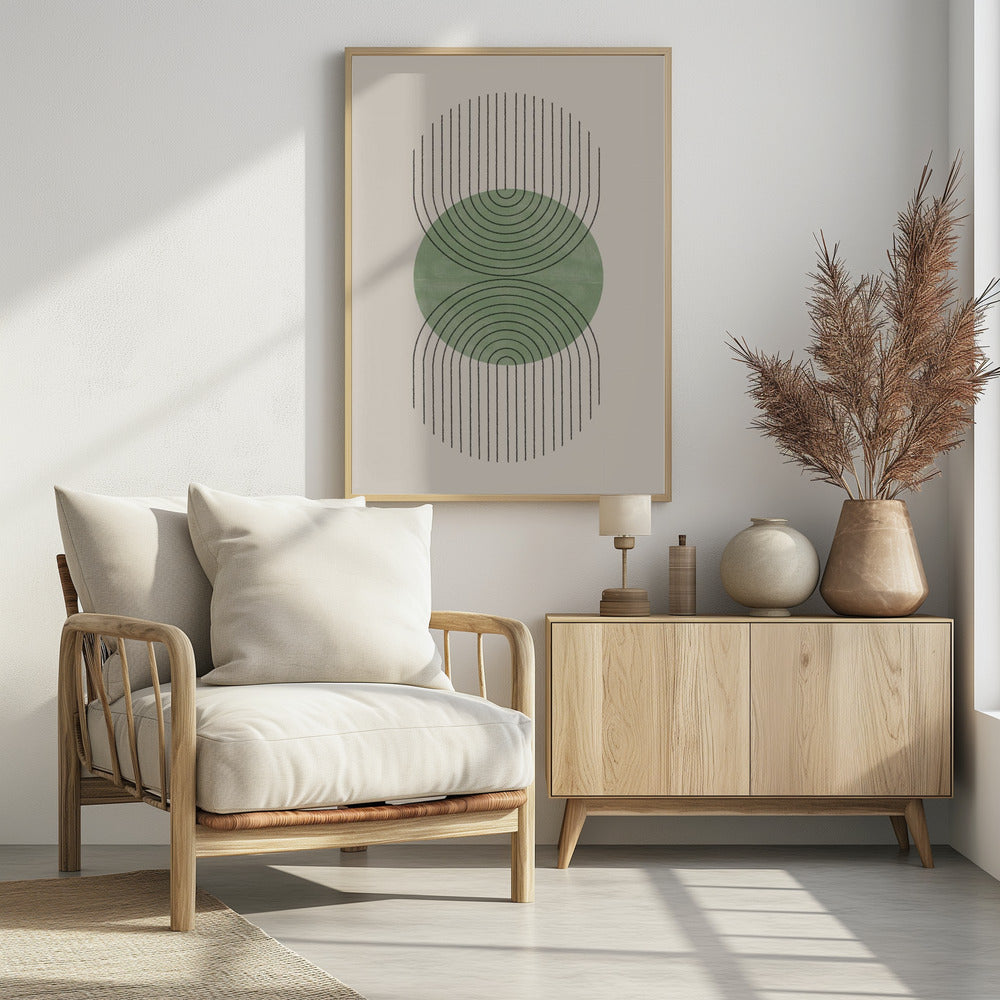 Symmetrische golven | Poster