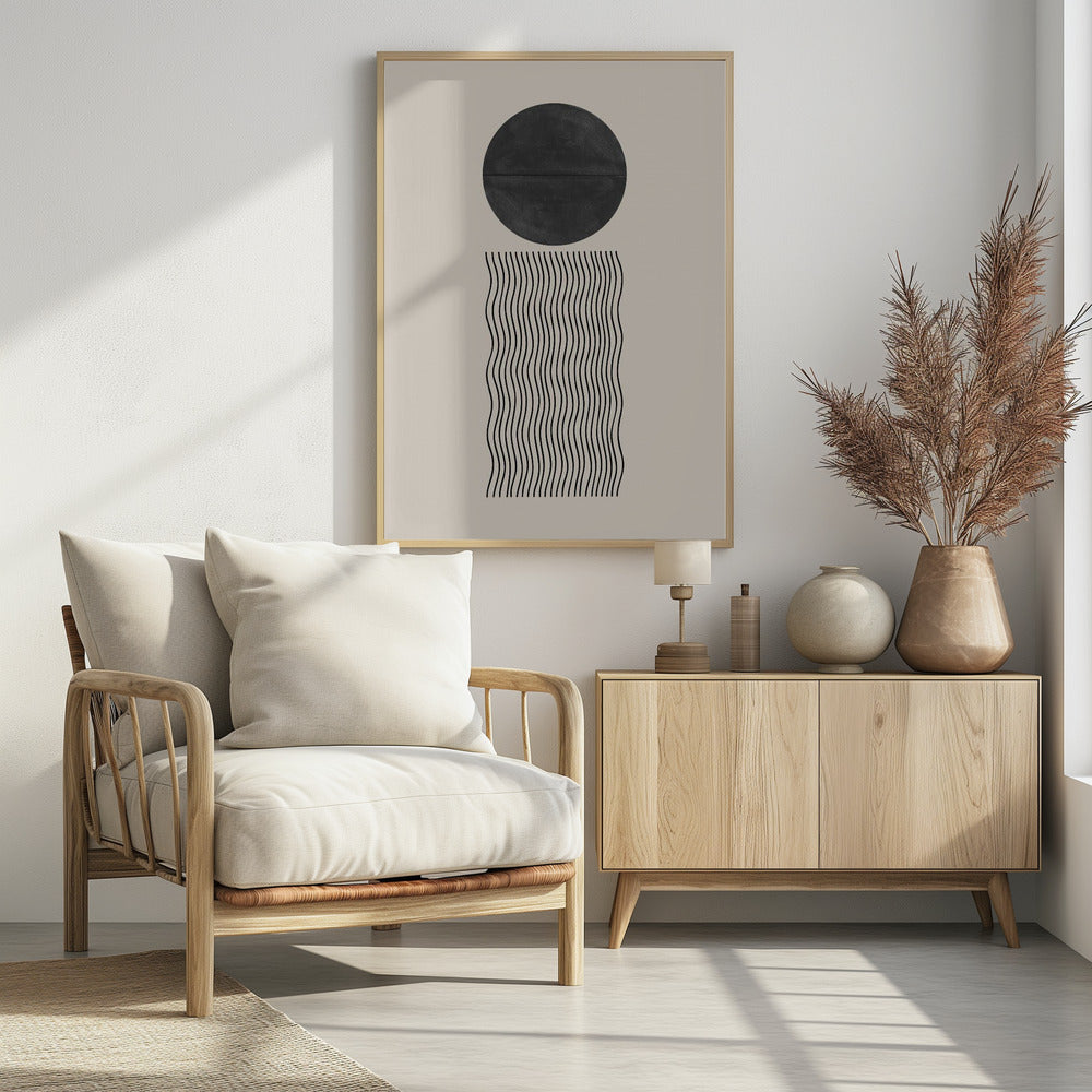 Golf en zonsverduistering | Poster