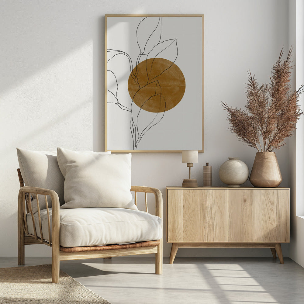 Line Leaf Harmony | Poster