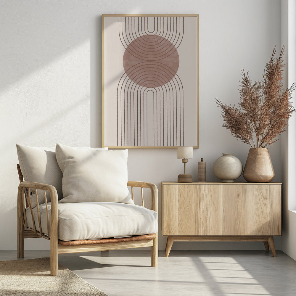 Gebogen paden | Poster