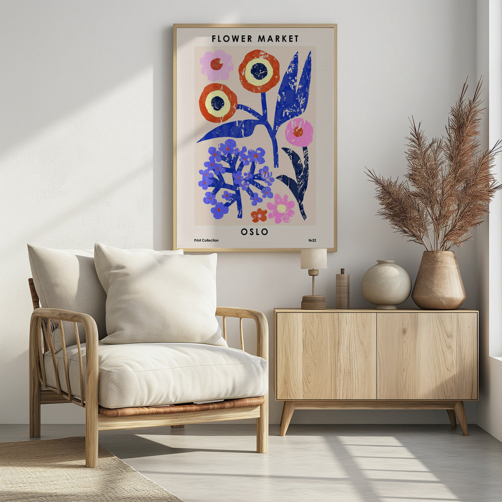 Bloemenmarkt. Oslo | Poster