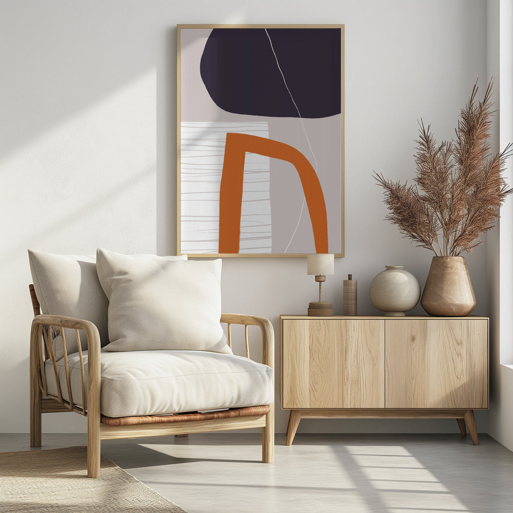 Gedurfde geometrische vormen | Poster