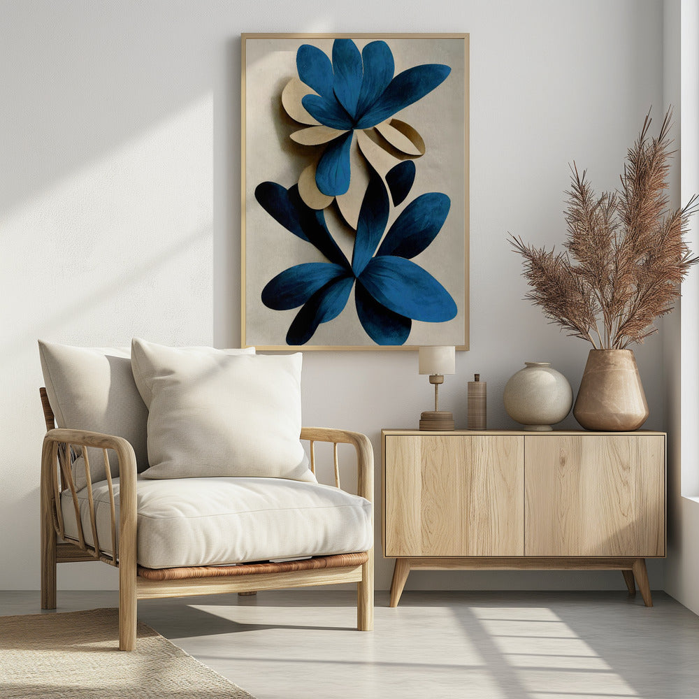 Blauwe Nymphaea | Poster