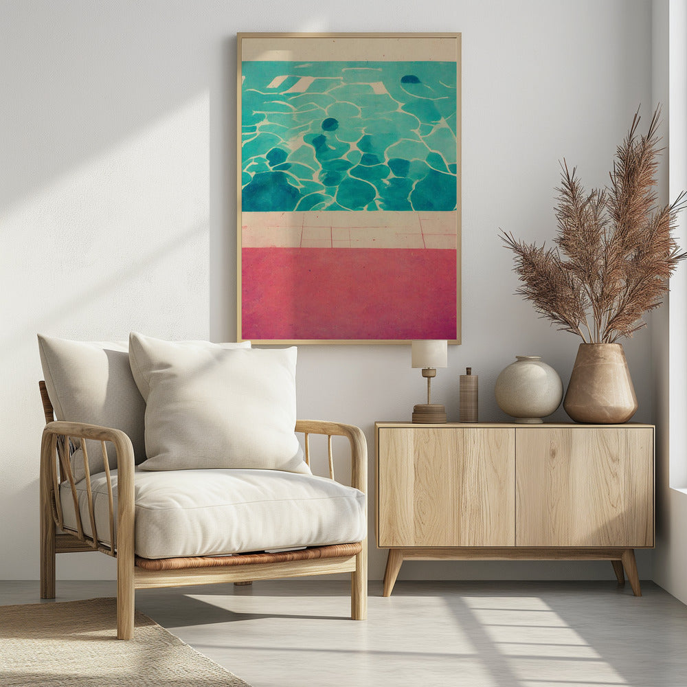 Serene zwembadzijde | Poster