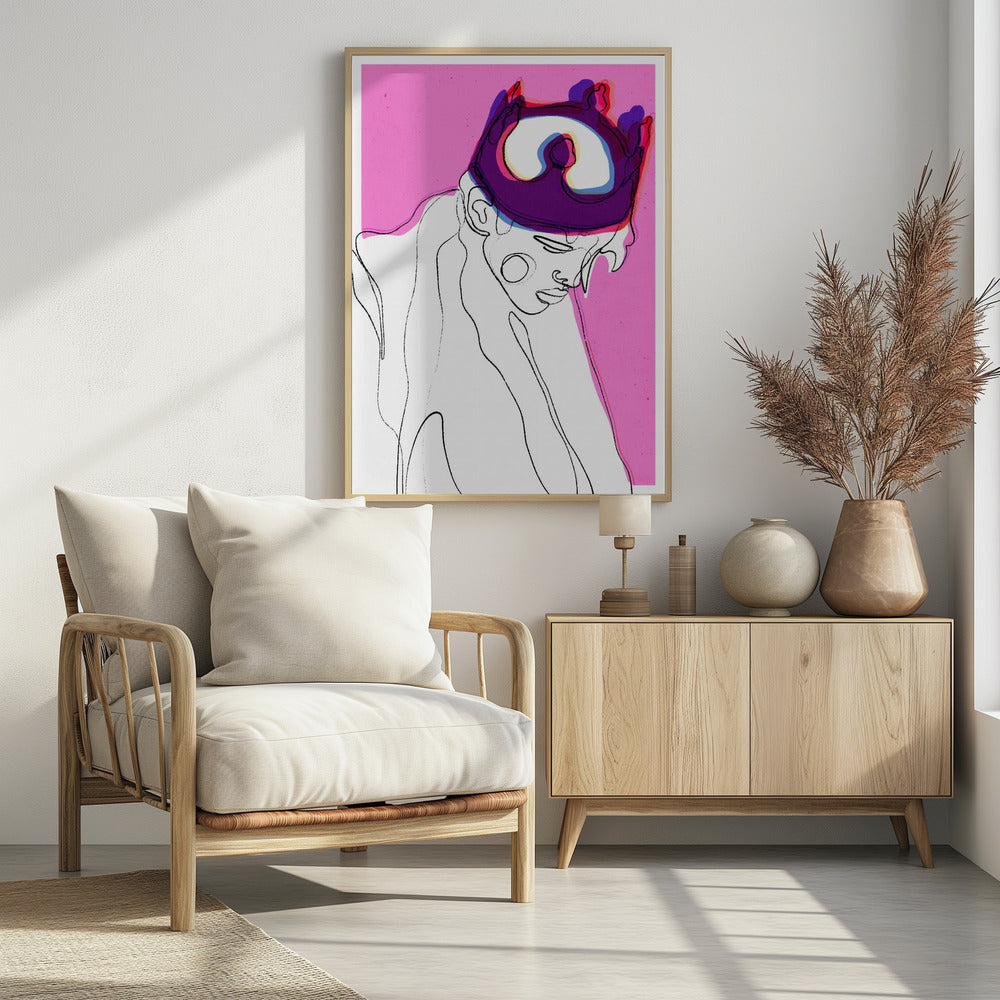 Gekroonde Weerspiegeling | Poster
