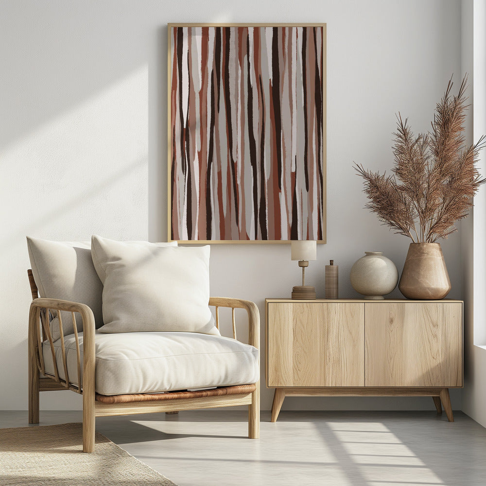 Verticale aardtinten | Poster