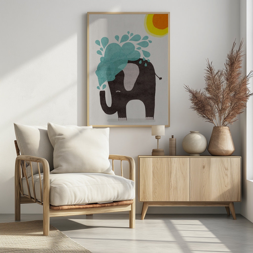 Olifant spettert | Poster