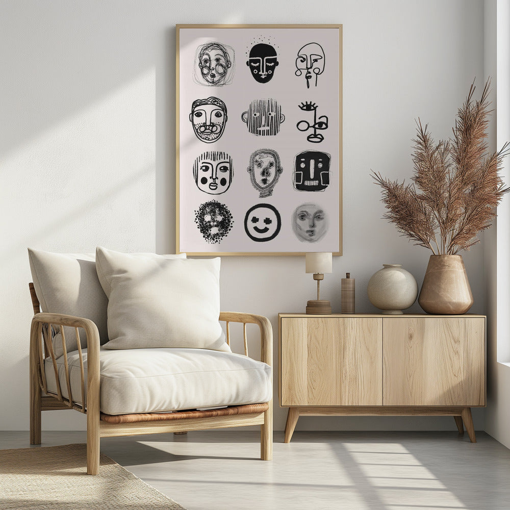 Gezichten van emotie | Poster