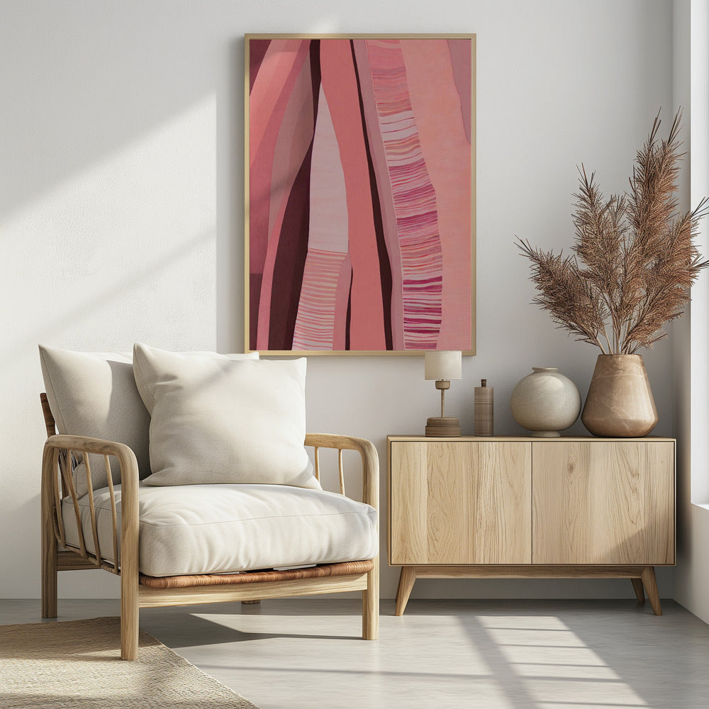Roze Strata Lagen | Poster