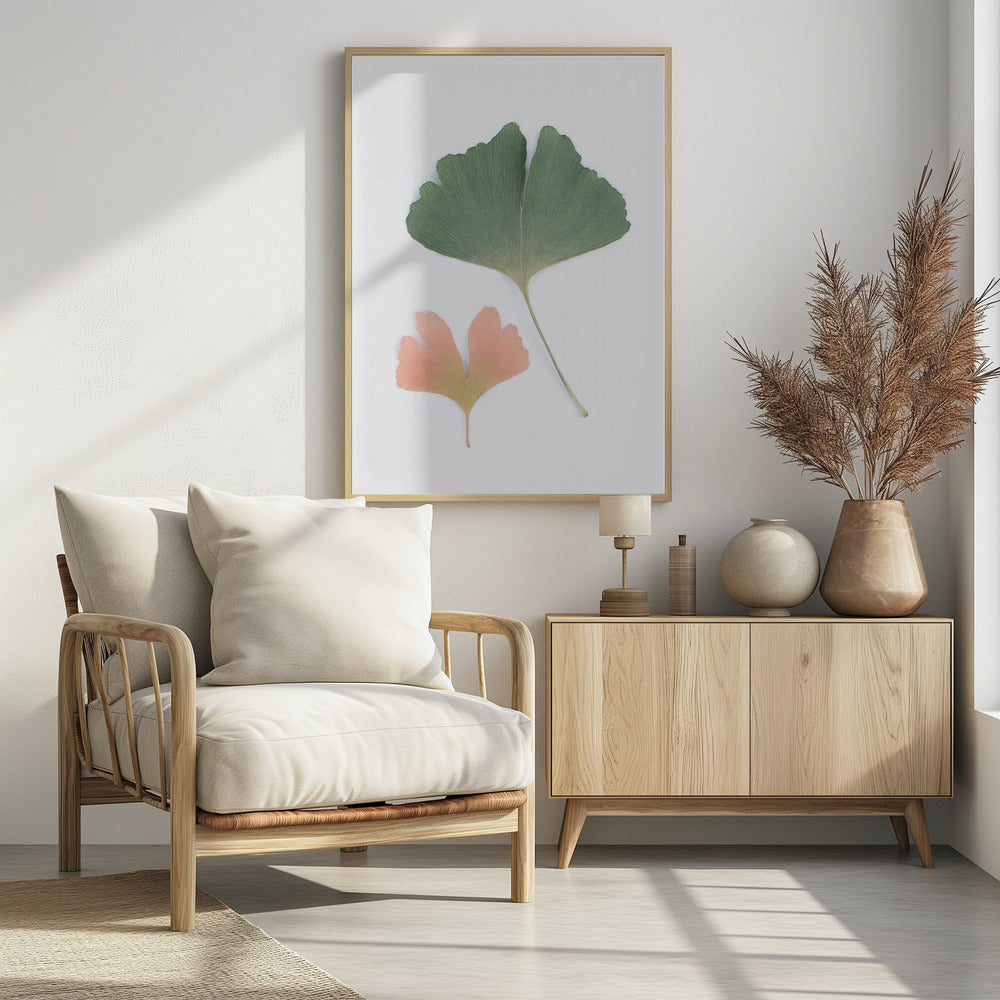 Pastelkleurige Ginkgo | Poster