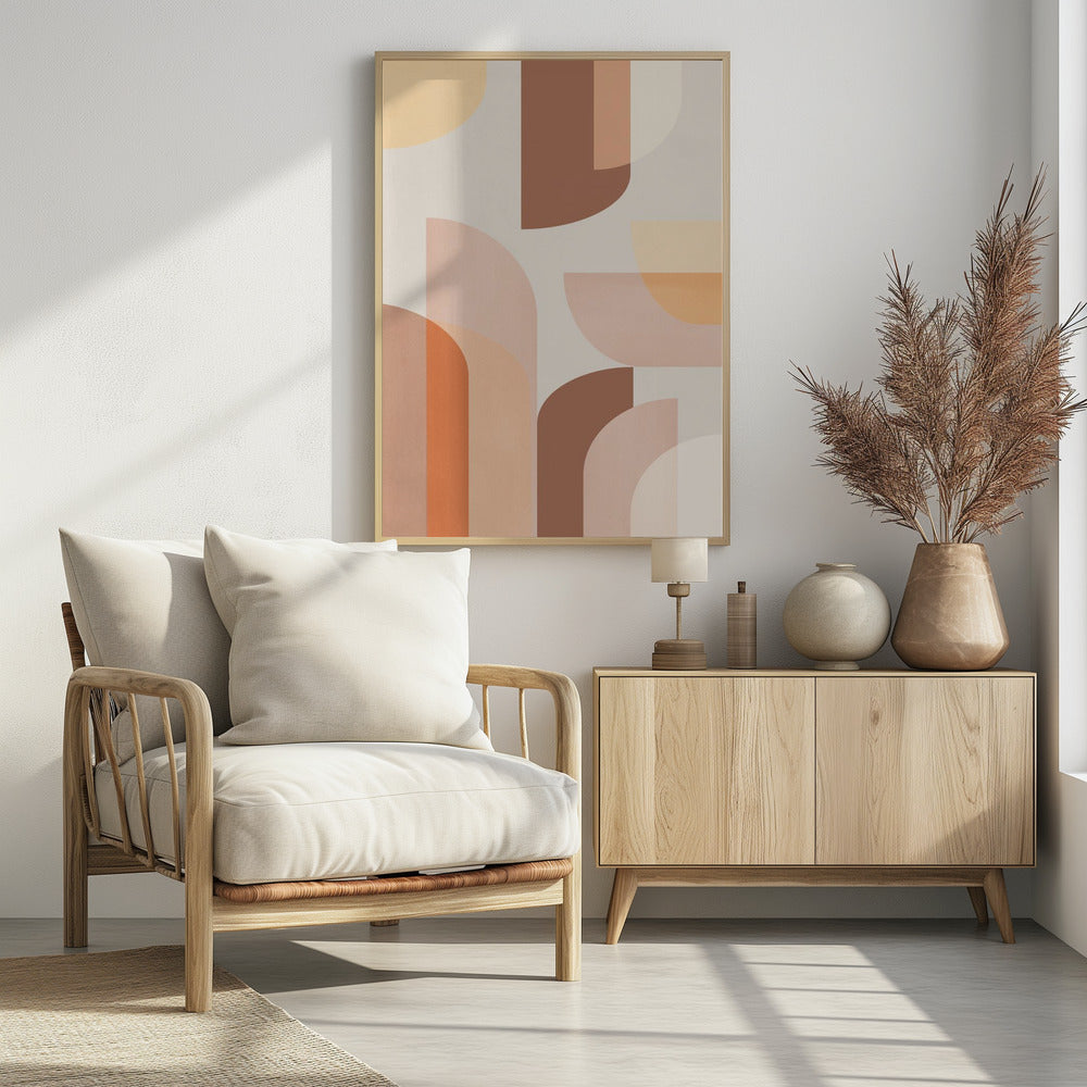 Retro Geometric | Poster