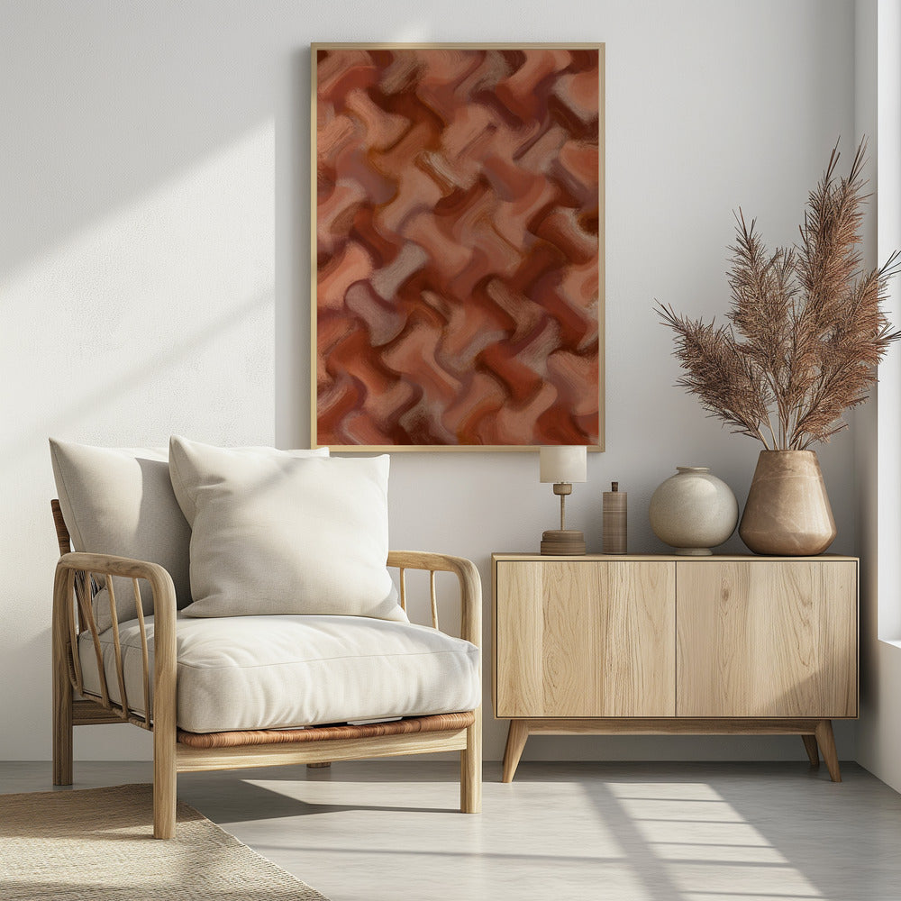 Terracotta golven | Poster