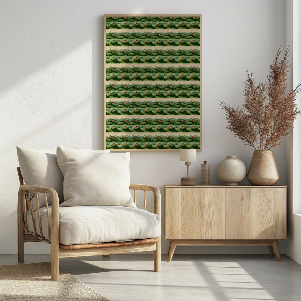 Eindeloze groene heuvels | Poster