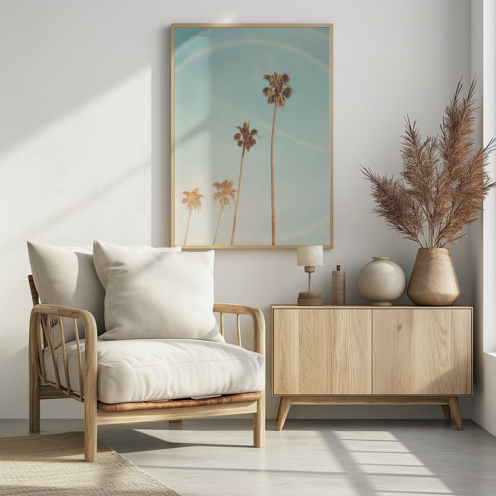 Zonnige Cali-palmboom | Poster