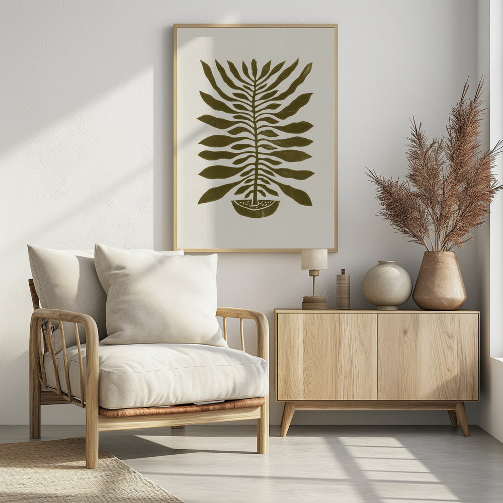 honderdbladige plant #22 / Linodruk | Poster