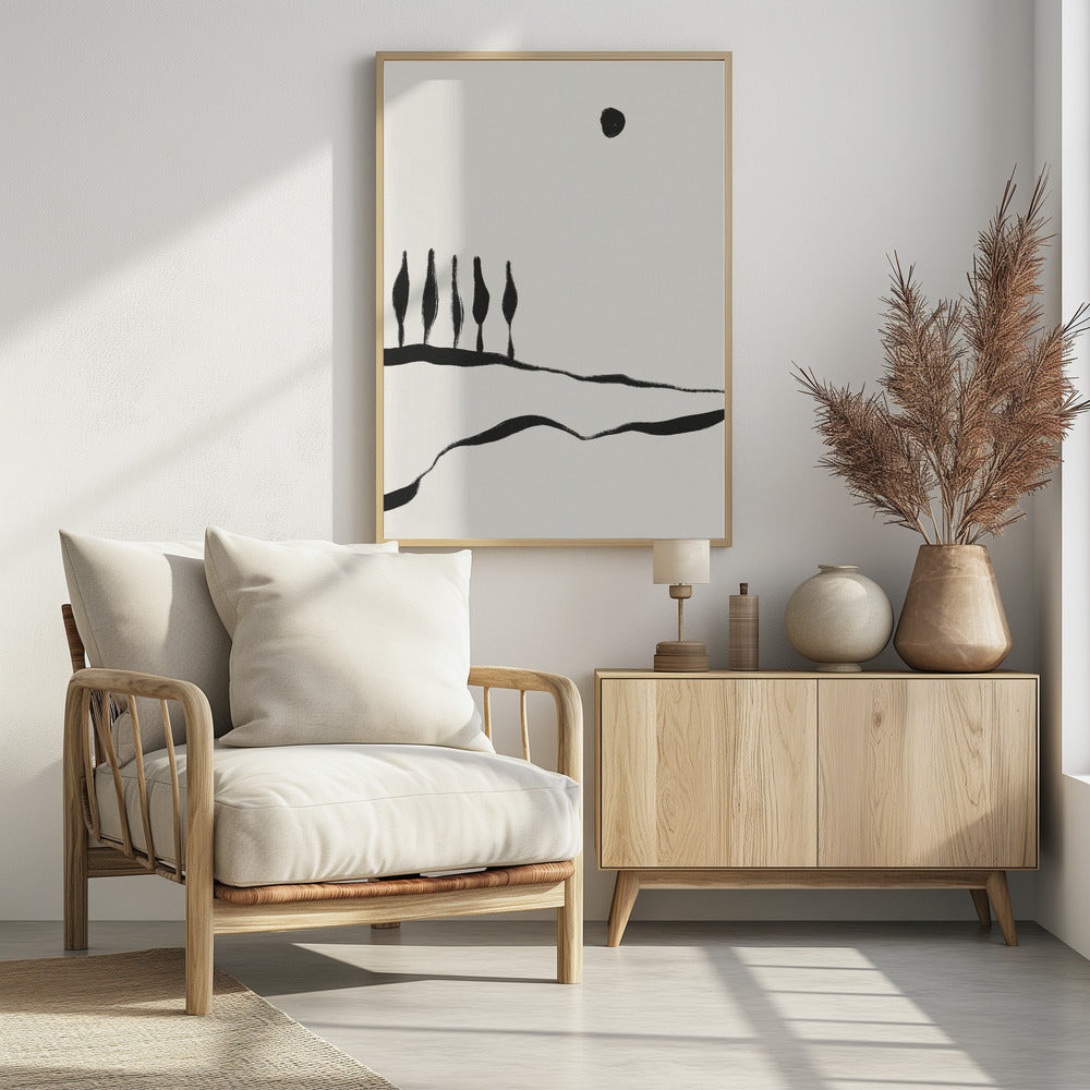 Minimale Lijn Landschap #1 | Poster