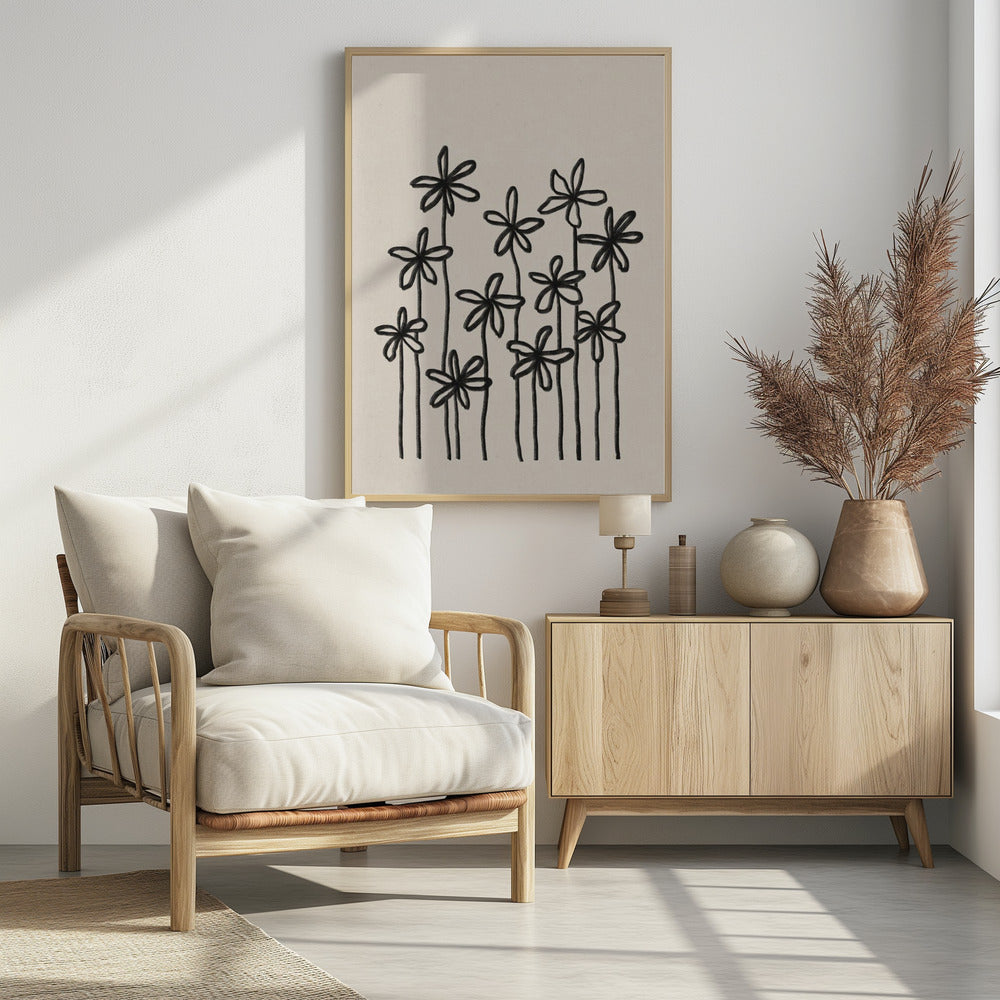 Een veld vol bloemen | Poster