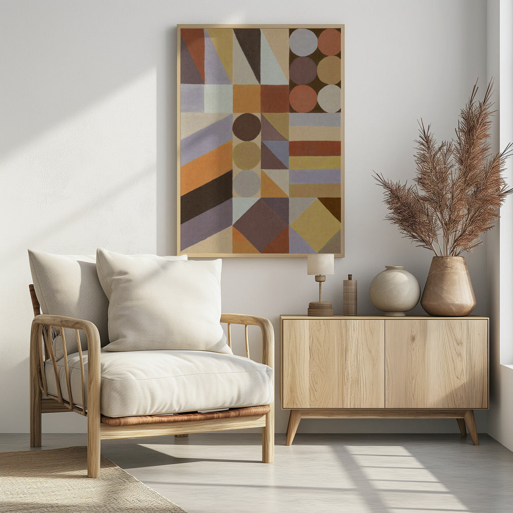 Geometrische vormen en kleuren #1 | Poster