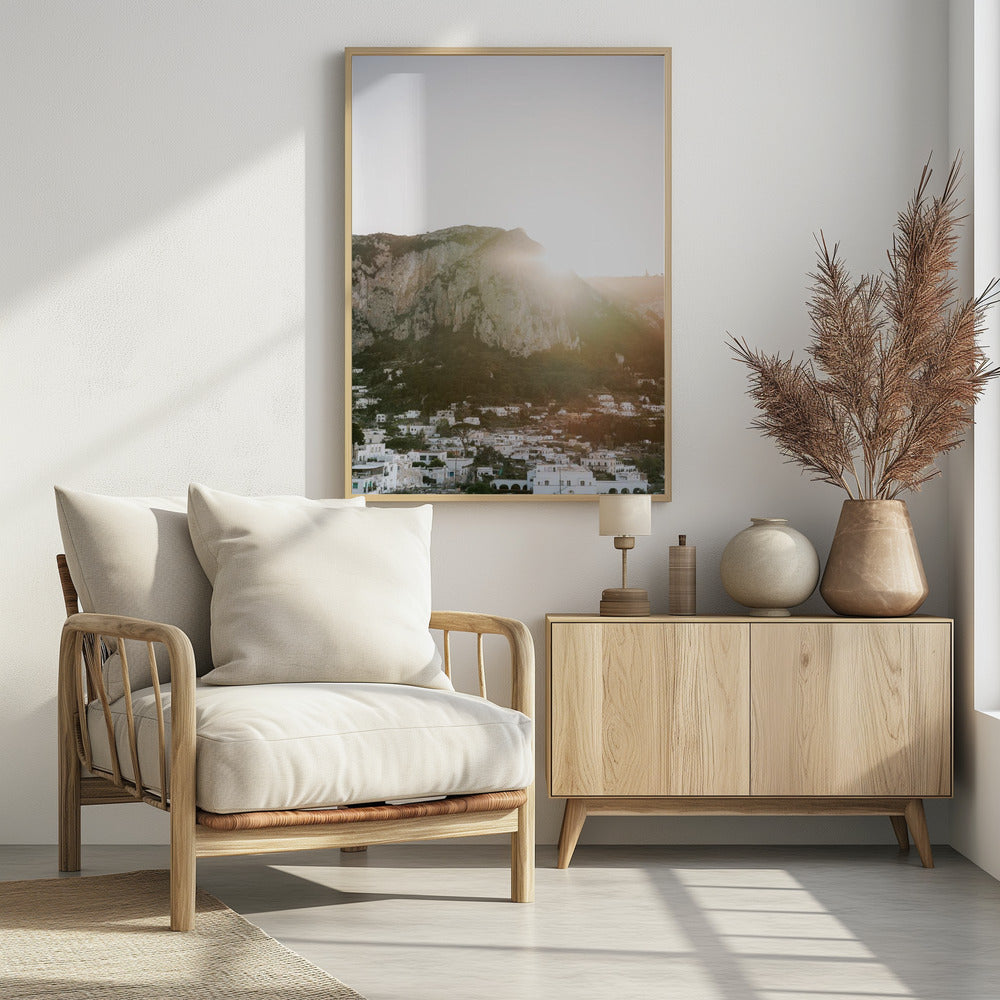 Zonsondergang op Capri | Poster