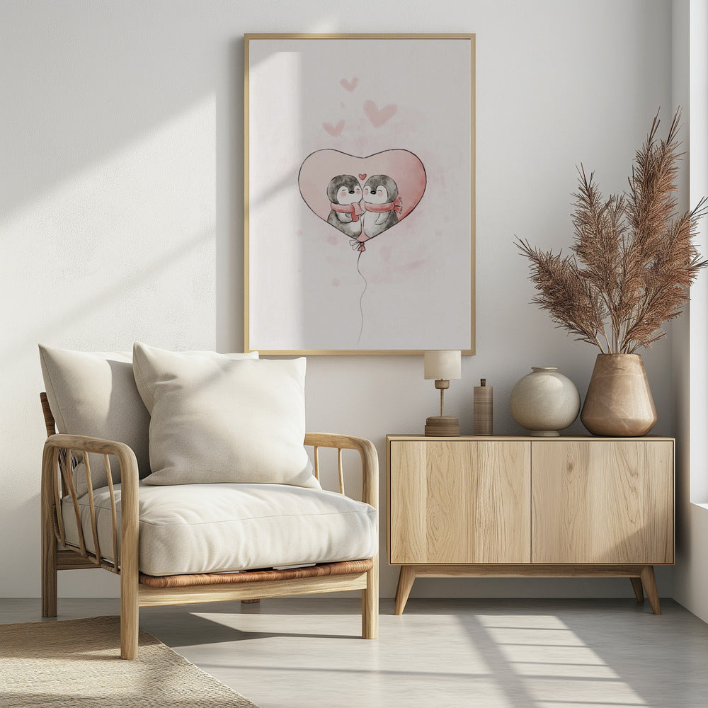 Penguin in love | Poster